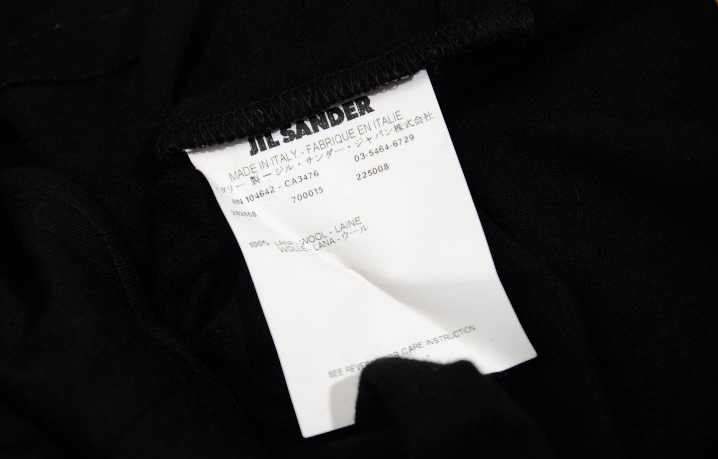 90s Jil Sander 100% wool knit cocoon architectural dress / Made in Italy