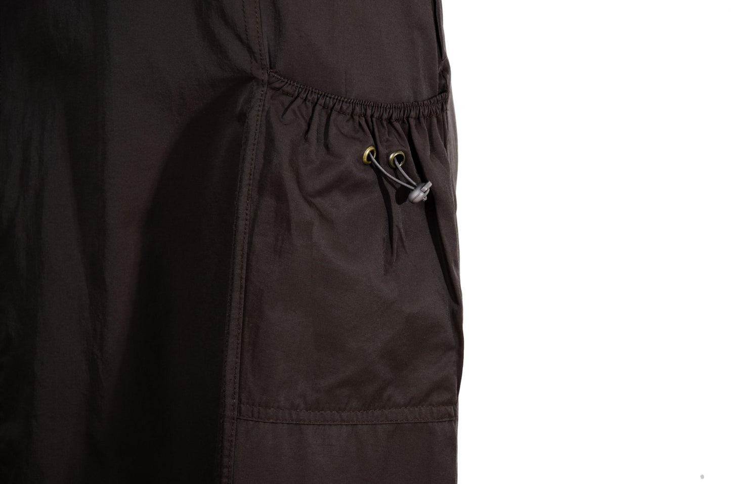 90s French brand technical nylon hooded utility dress