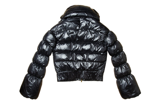 Roberto Cavalli flared sleeves cropped puffer jacket / Vintage archive Cavalli high neck puffy down jacket
