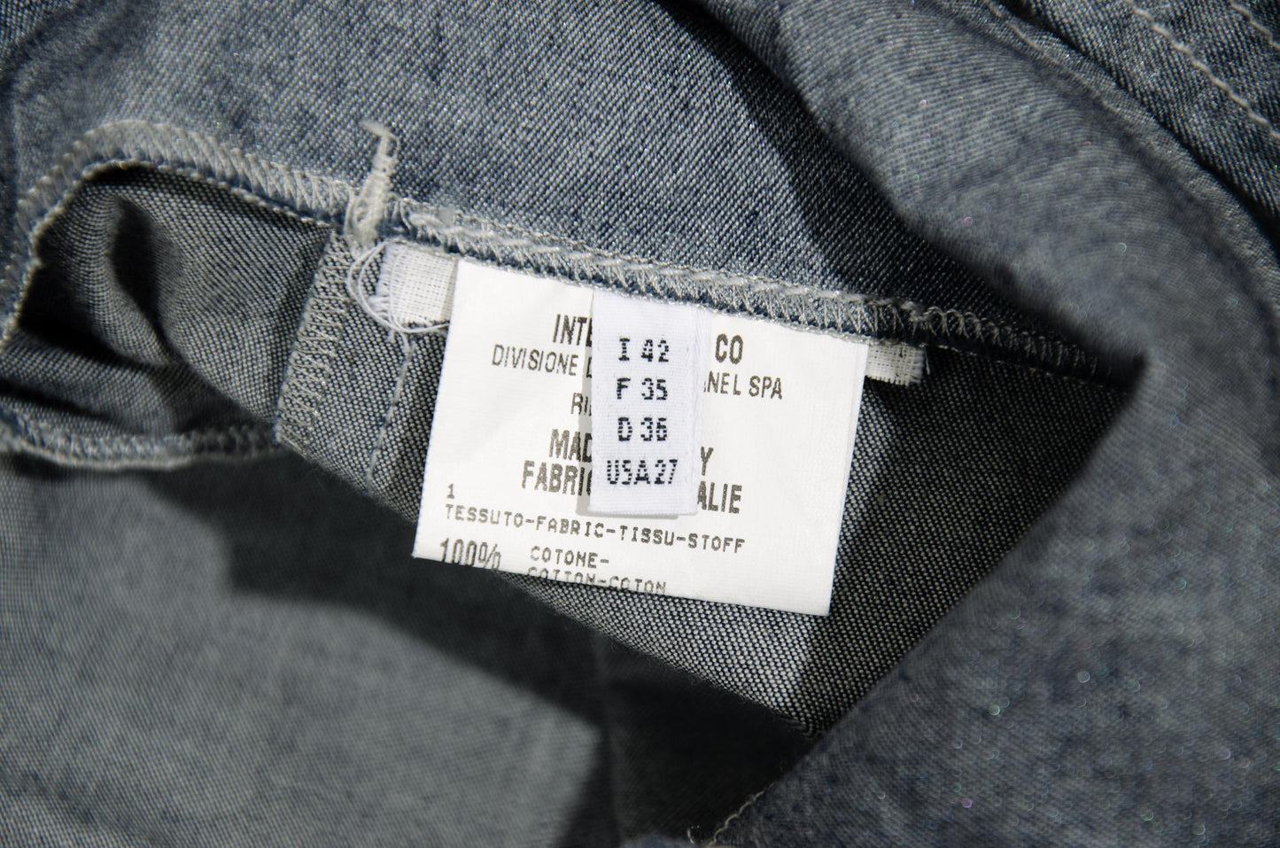 2000s Marithé + François Girbaud denim relaxed apron dress / Made in Italy