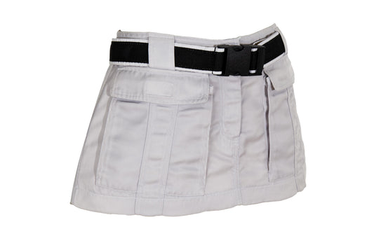 Jean-Paul Gaultier technical micro cargo skirt / Vintage JPG clip buckle mini skirt / Made in Italy