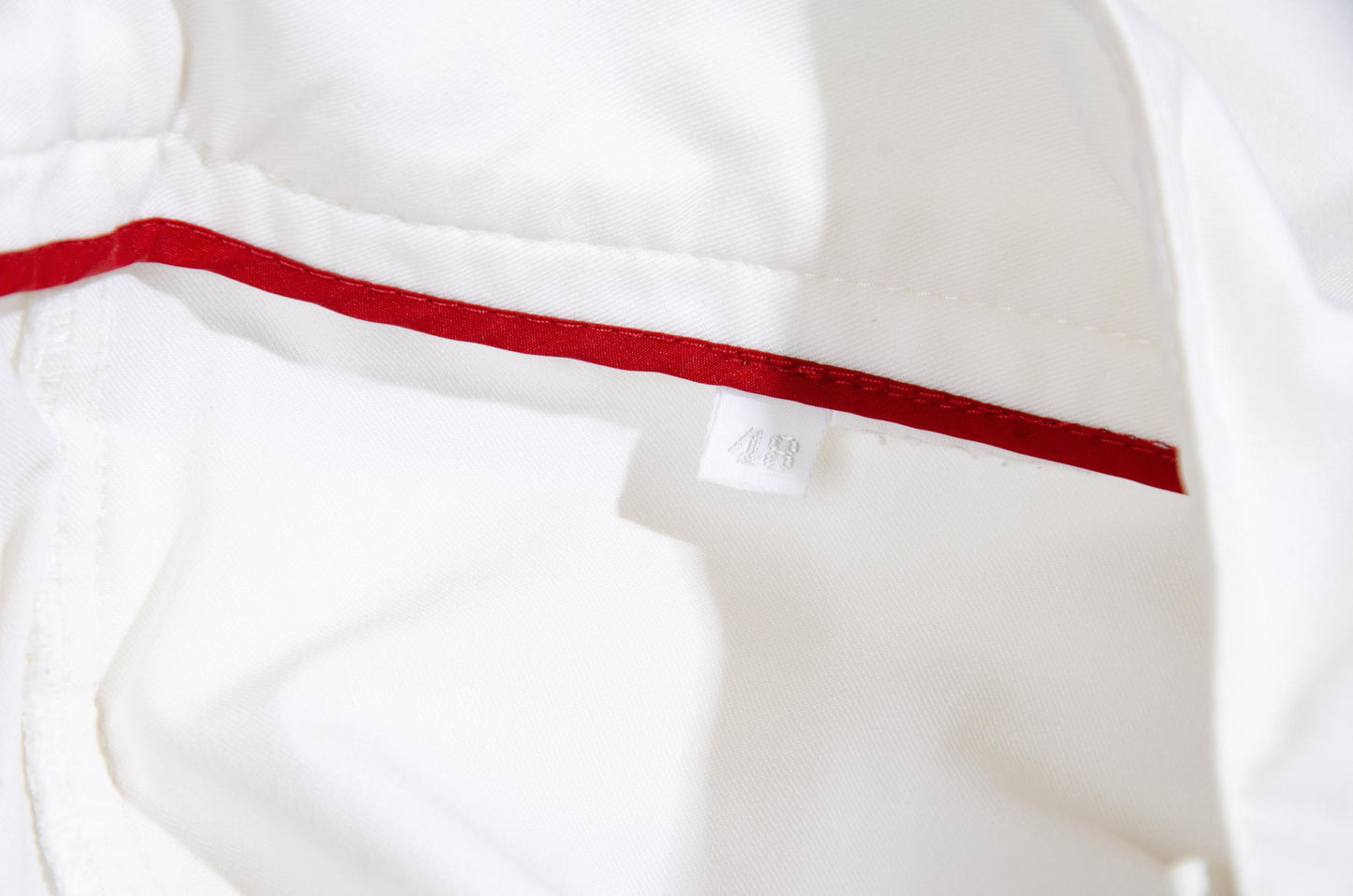 Vintage Prada Linea Rossa white nylon sporty 3/4 capri pants / Made in Italy