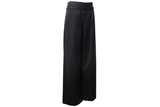 Vintage Marcel Marongiu menswear inspired wool wide leg pants / Made in France