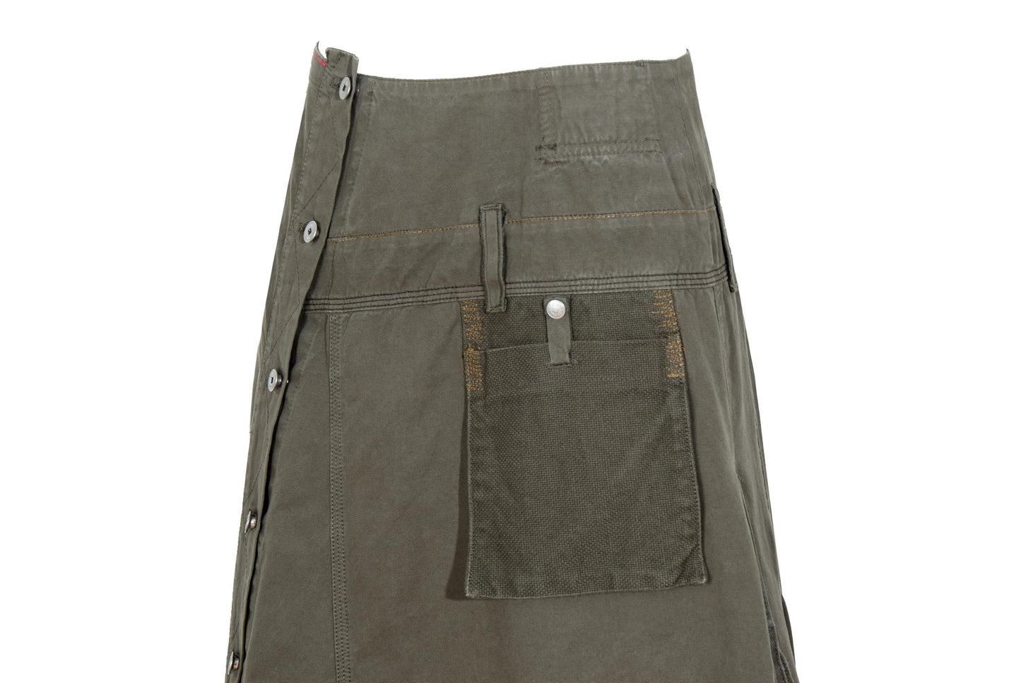 F/W 2003 Marithé + François Girbaud utility asymmetrical cargo skirt / Made in Italy