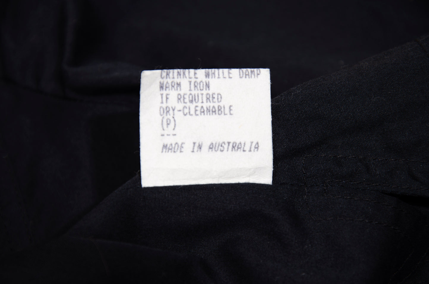 Vintage Easton Pearson black cotton corset inspired lace-up blouse with zip back opening