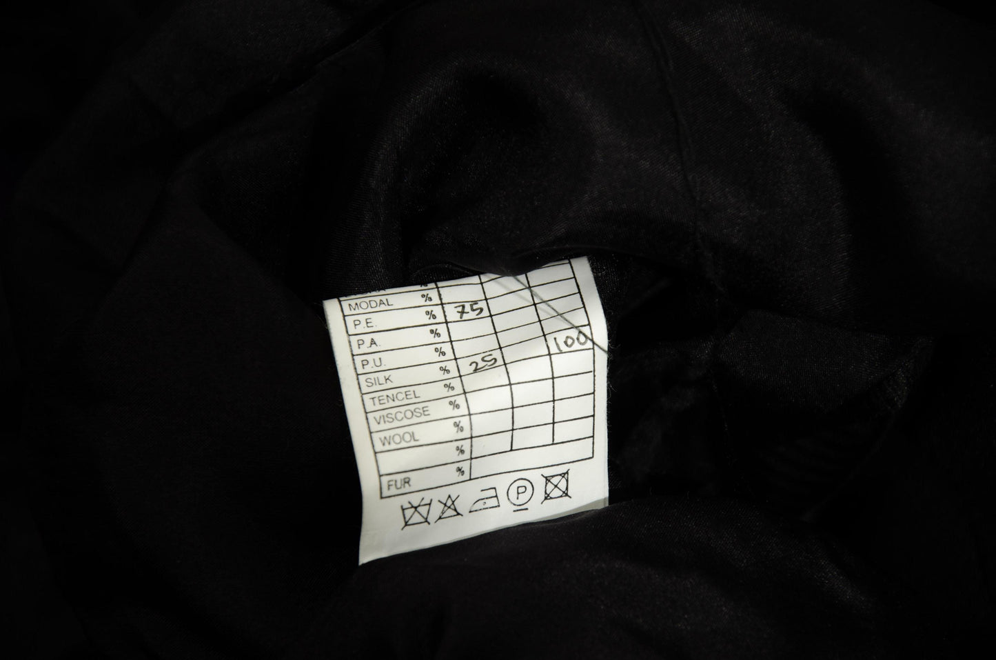 Vintage Sharon Wauchob black silk blend sleeveless vest / Made in France