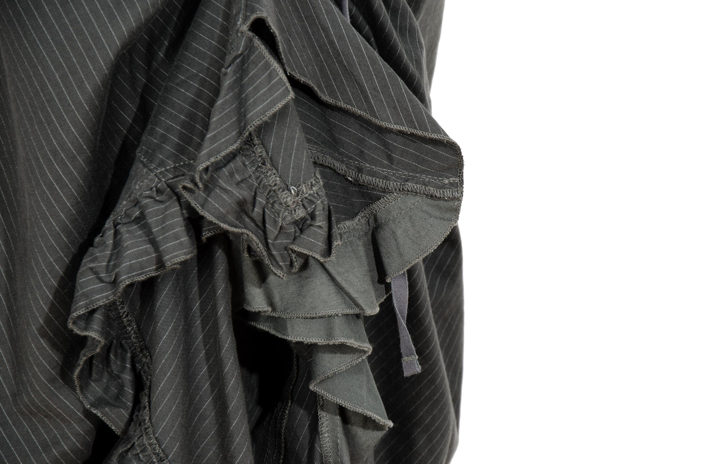 2000s Marithé + François Girbaud deconstructed asymmetrical v-shape waist skirt / Made in Italy