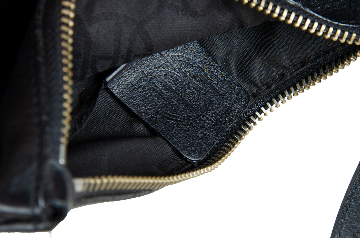 1990s Gaultier bull piercing black leather small handbag
