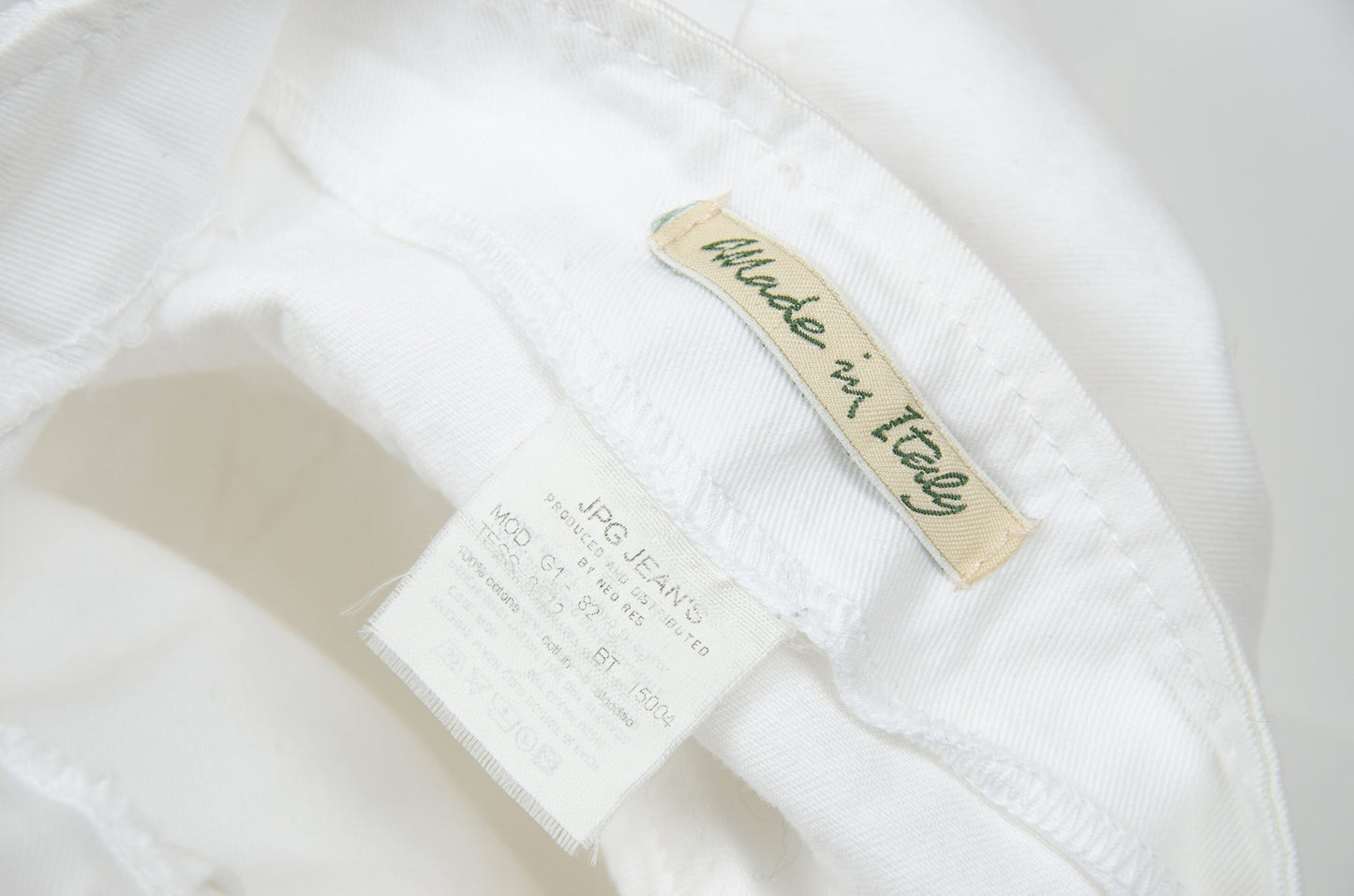 Jean Paul Gaultier white cargo wrap maxi skirt