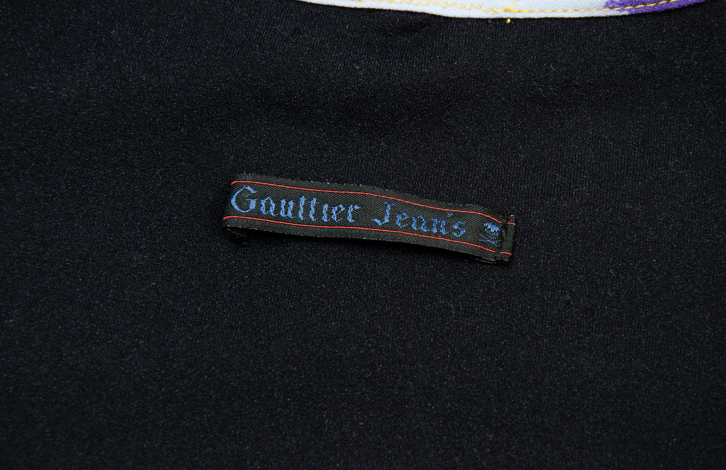 Jean Paul Gaultier all over gothic script print t-shirt / 90s Gaultier jeans roman number form fitting top