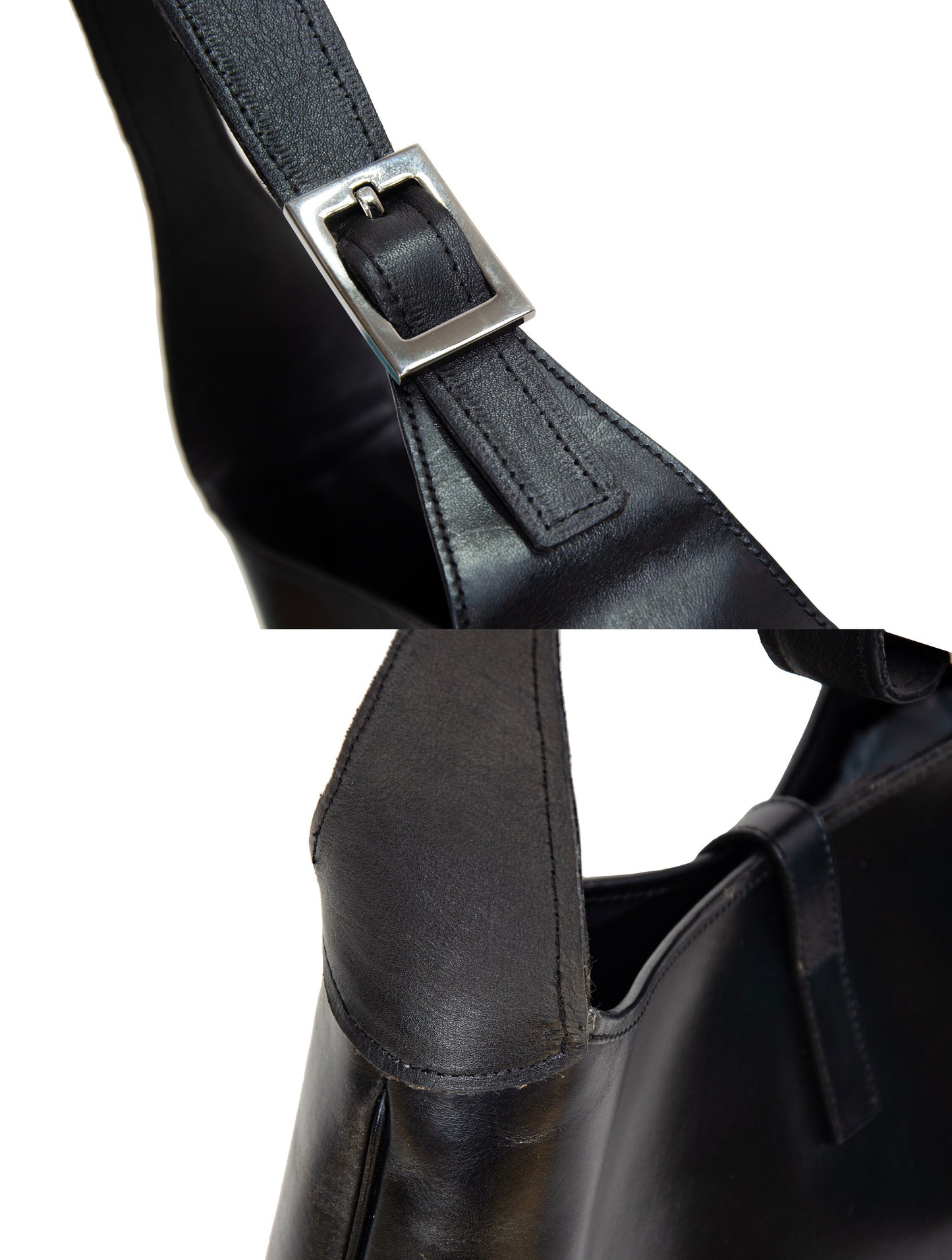 Vintage Gucci Jackie black leather bag / Tom Ford Gucci black leather Jackie hobo bag / Made in Italy