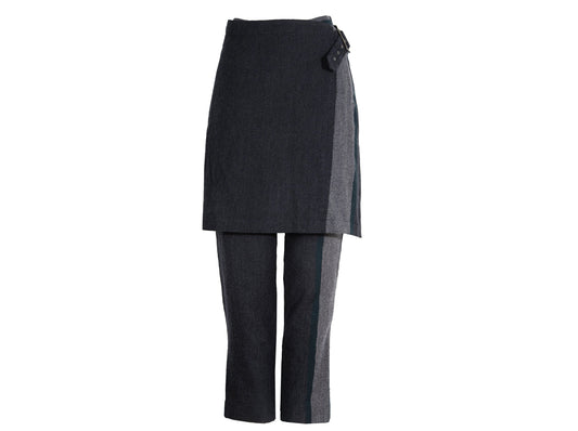Y's Yohji Yamamoto overskirt pants / Y's wrap skirt trousers / Made in Japan