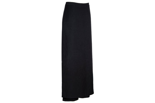 Vintage Costume National black wool skirt pants / Made in Italy