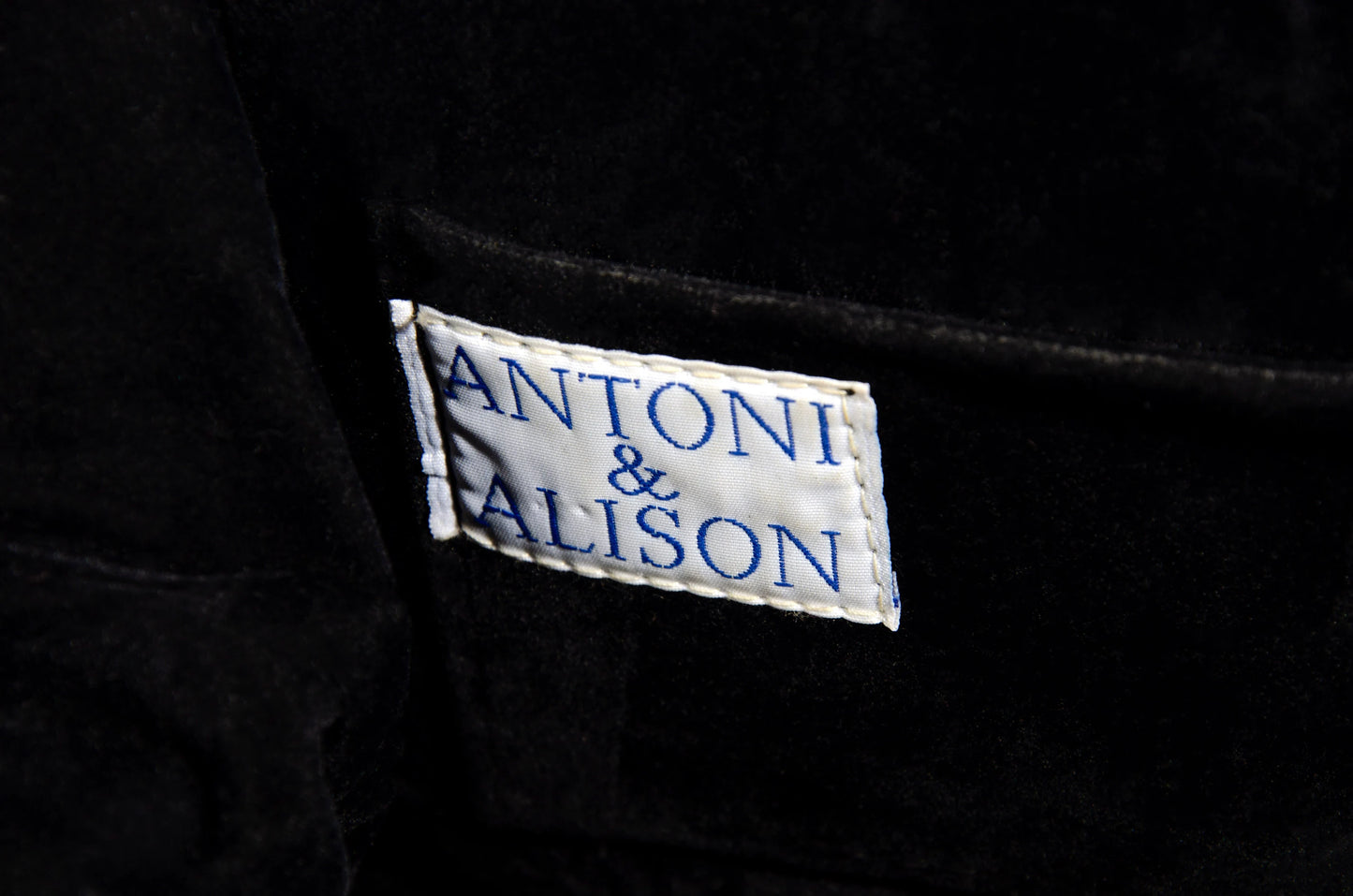Vintage ANTONI & ALISON "I am a DJ" bag / Rare collector designer bag / Graphic print drawing canvas clear plastic rigid bag