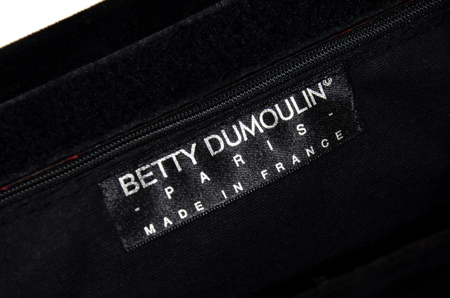 Vintage Betty Dumoulin black playing cards symbols shoulder strap bag / Made in France.