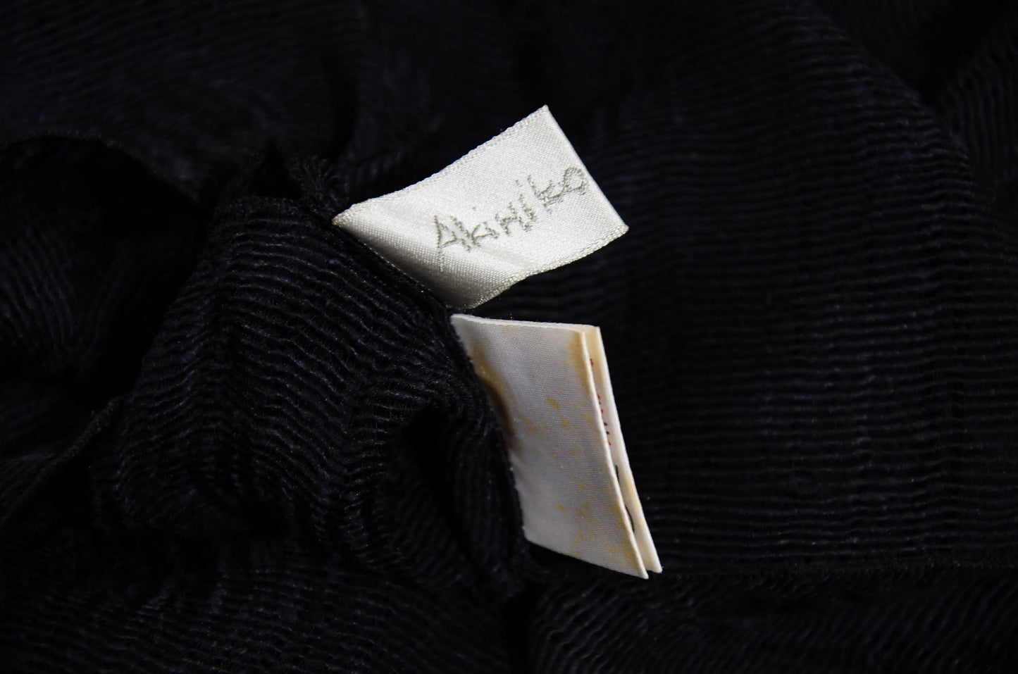 Akihiko Izukura Woven Silk Poncho / Handwoven Japanese Designer Piece / 100% Silk