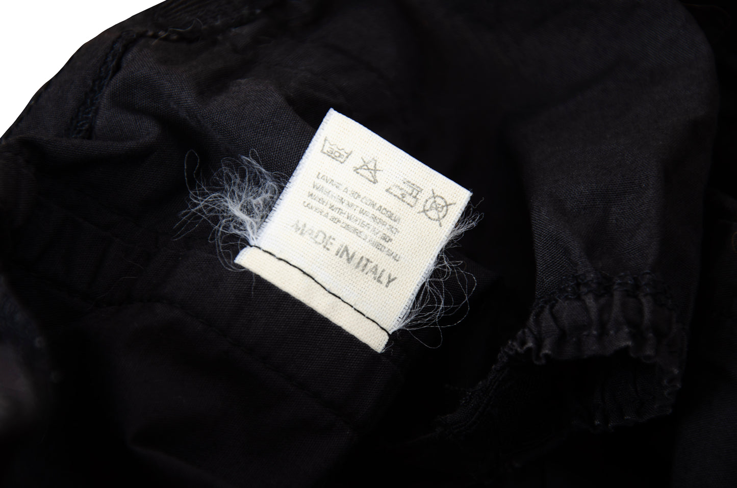 1990s Italian brand black cotton cropped bustier top / Made in Italy