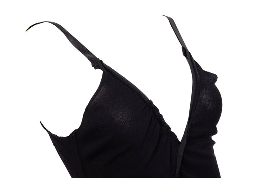 Vintage Italian brand draped asymmetrical spaghetti straps dress - Made in Italy