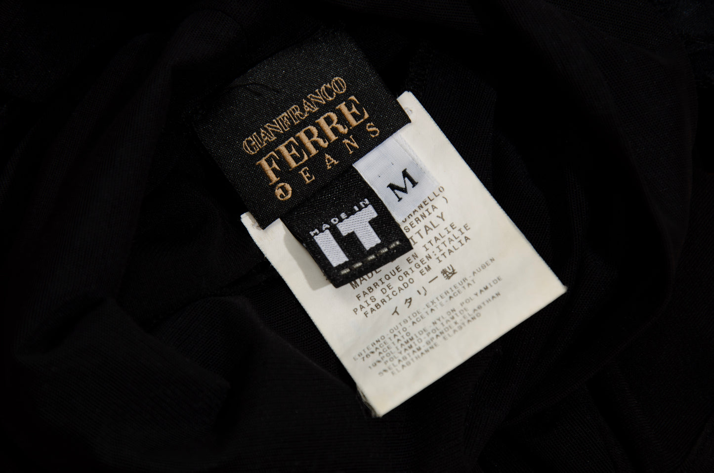 2000s Gianfranco Ferré black sheer mesh high neck sleeveless top