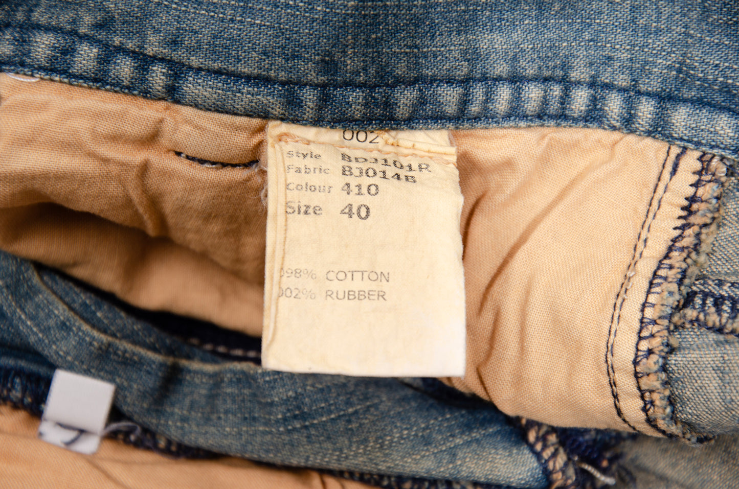 2000s Antonio Berardi mini denim skirt with asymmetrical closure and utility pockets