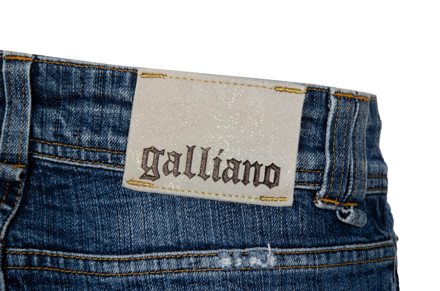 2000s Galliano low rise patchwork jeans / Made in Italy