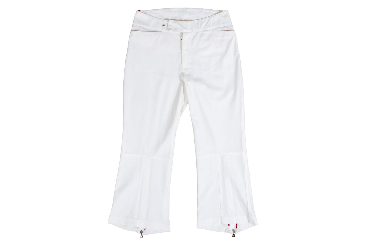 Vintage Prada Linea Rossa white nylon sporty 3/4 capri pants / Made in Italy