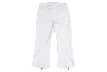 Vintage Prada Linea Rossa white nylon sporty 3/4 capri pants / Made in Italy
