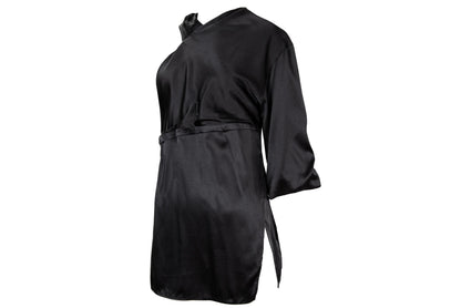 Early 2000s Costume National silk one sleeve avant garde asymmetrical blouse / Made in Italy