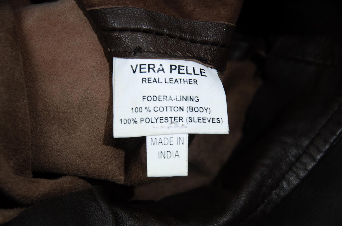 Vintage Collection Privée..? brown leather skirt with embellishments