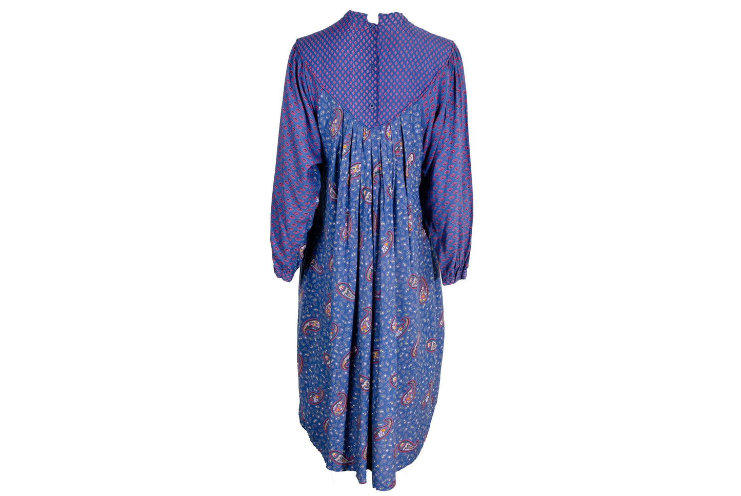 1970s René Derhy Indian bib dress