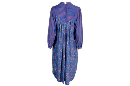 1970s René Derhy Indian bib dress