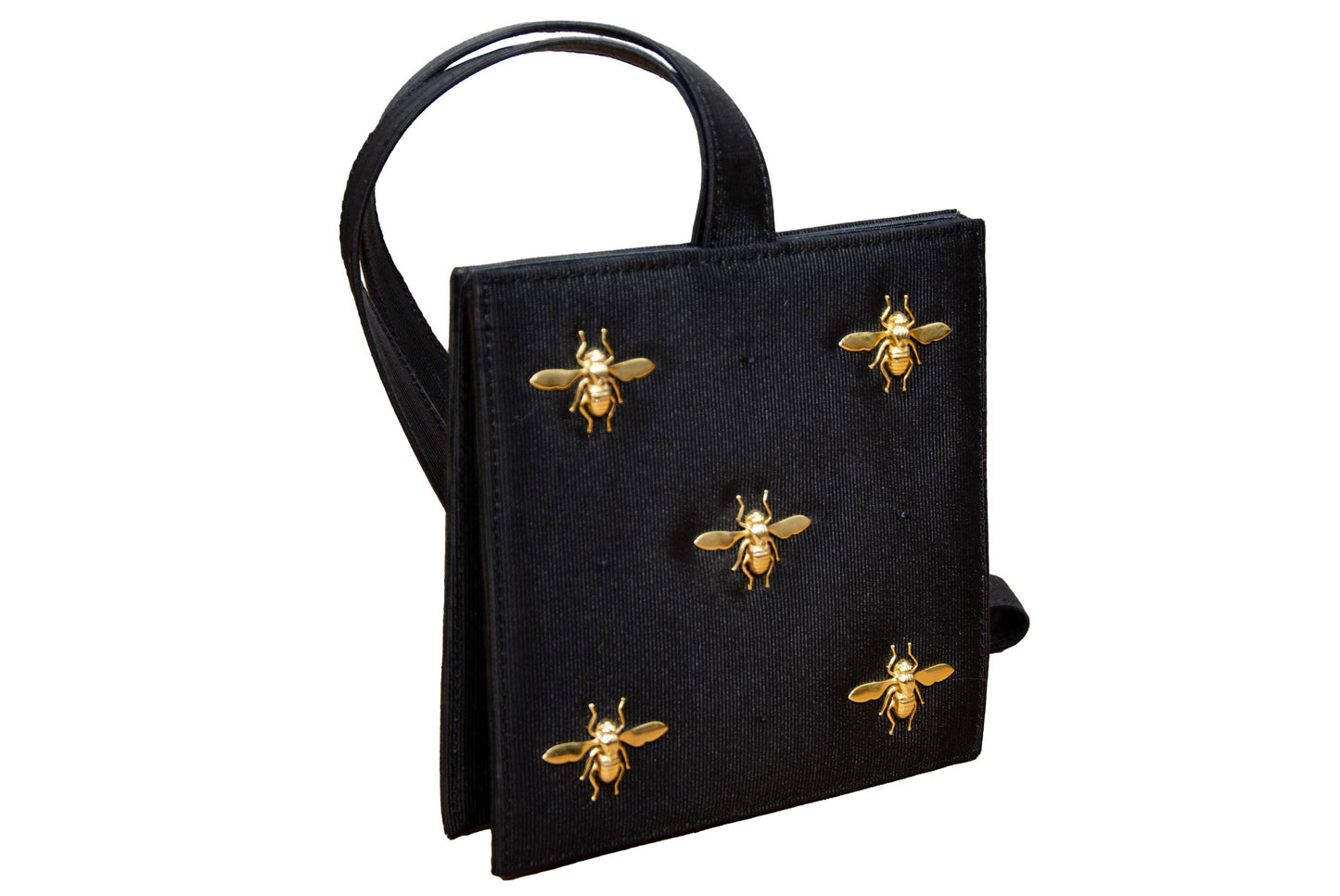 Rare Vintage 31 Février Paris Mini Tote with Gold Bees