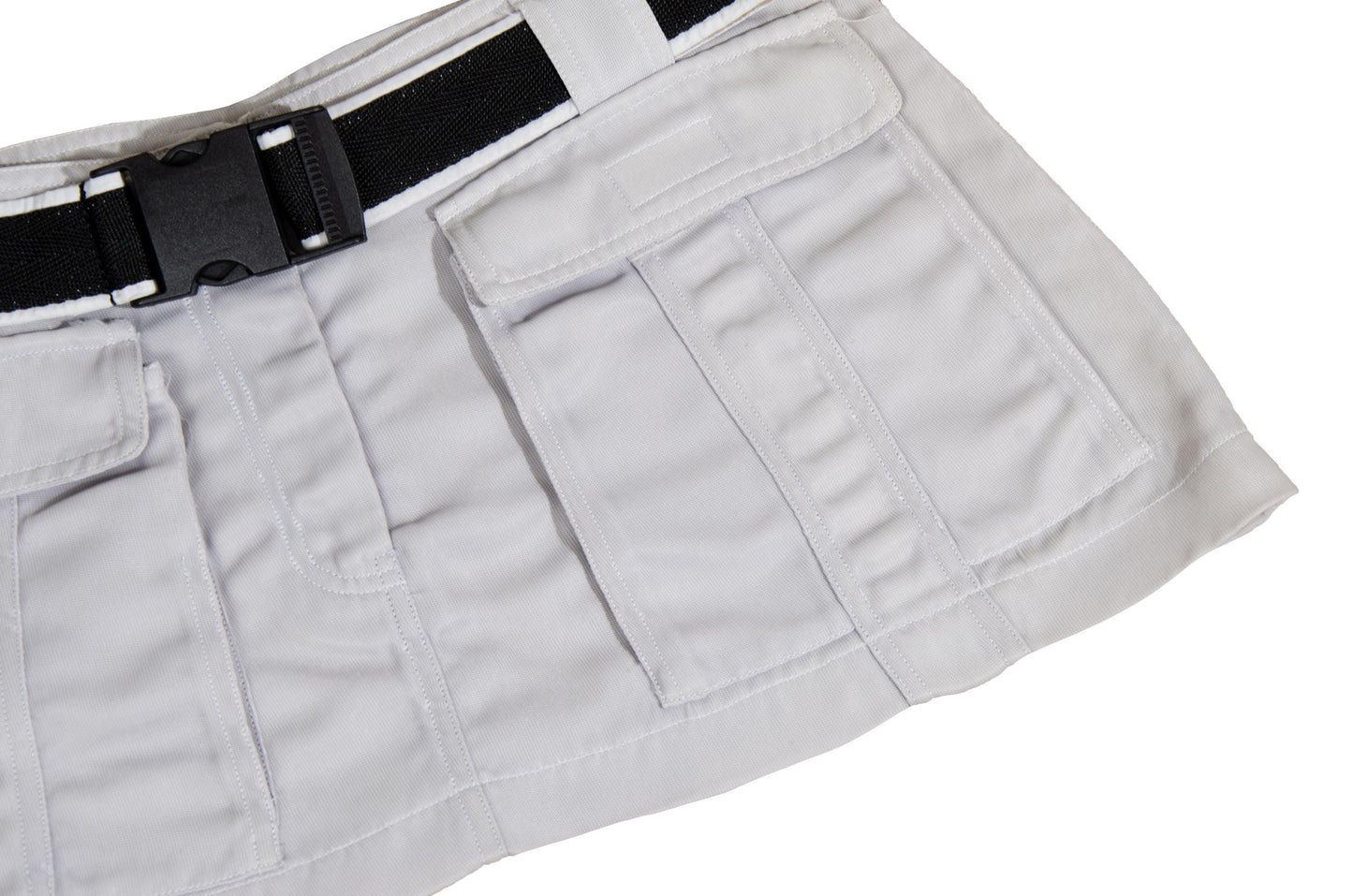 Jean-Paul Gaultier technical micro cargo skirt / Vintage JPG clip buckle mini skirt / Made in Italy