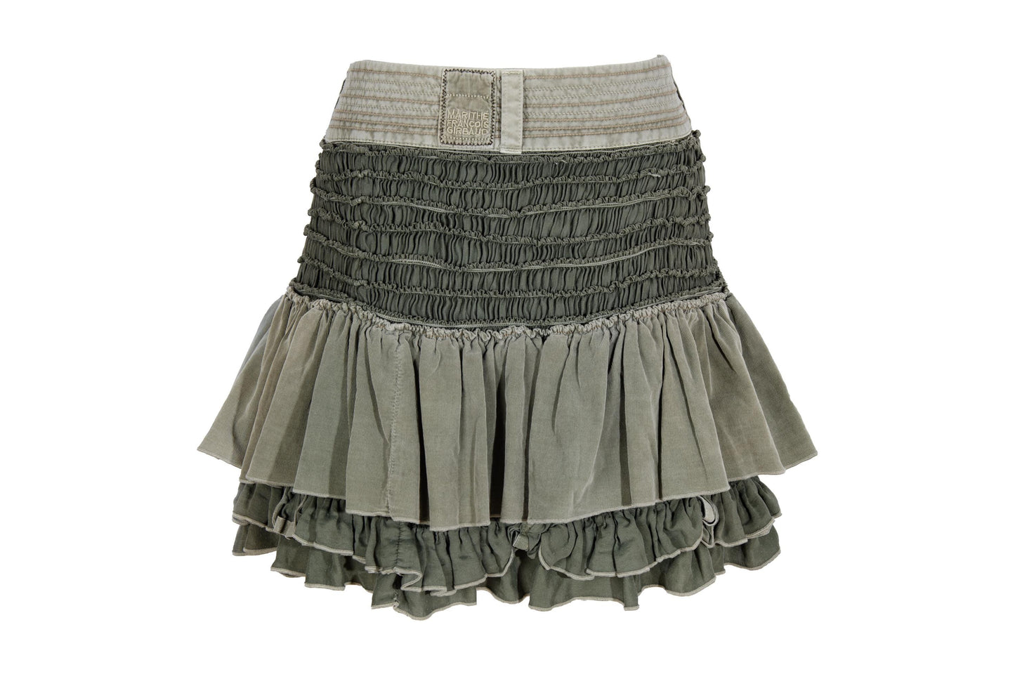 2000s Marithé + François Girbaud cotton & silk mini skirt / Made in Italy