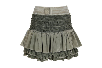 2000s Marithé + François Girbaud cotton & silk mini skirt / Made in Italy