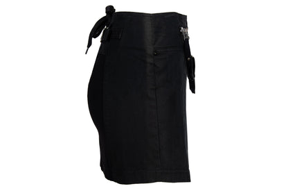 Vintage 2000s Diesel StyleLab asymmetrical cotton wrap mini skirt / Made in Italy
