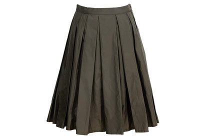 Vintage Atsuro Tayama pleated nylon skirt with sporty mesh lining / Made in Japan