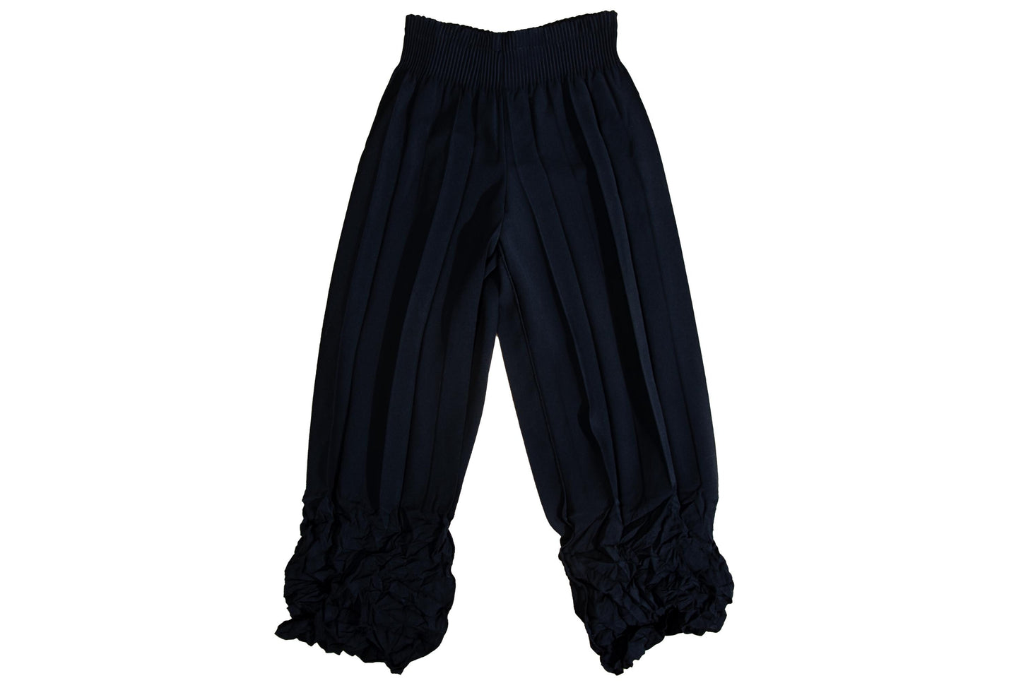 Vintage French brand permanent pleats black jacket and pants / Made in France