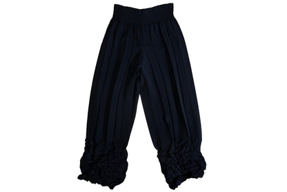 Vintage French brand permanent pleats black jacket and pants / Made in France