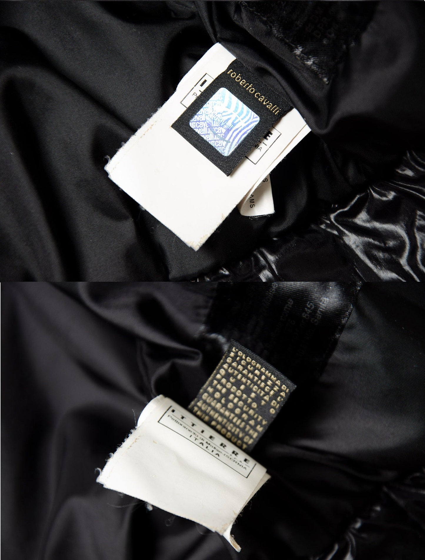 Roberto Cavalli flared sleeves cropped puffer jacket / Vintage archive Cavalli high neck puffy down jacket