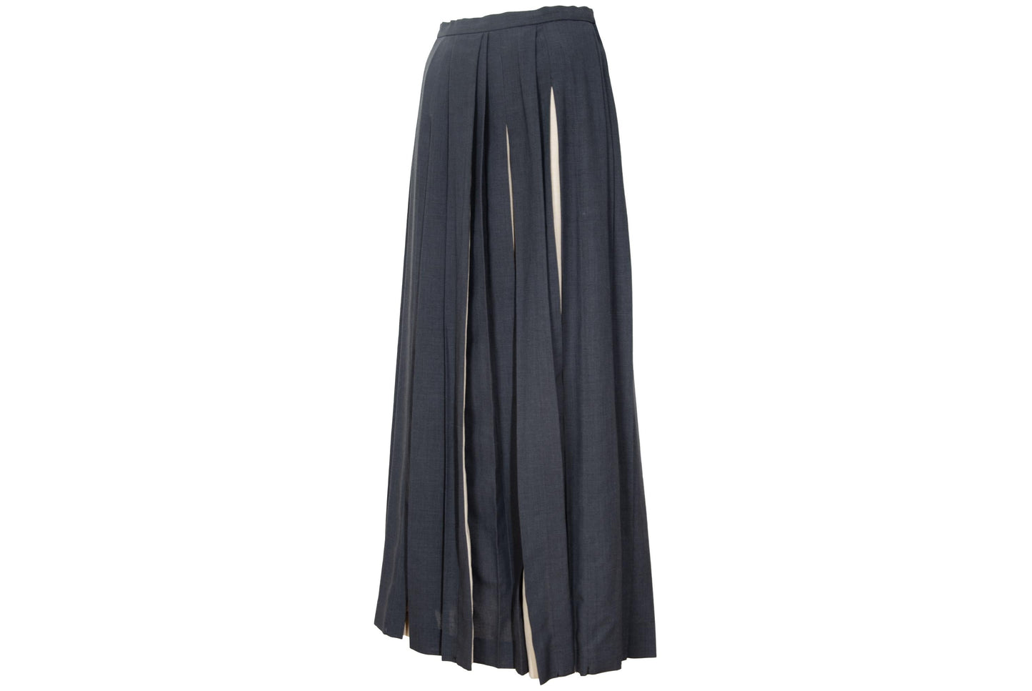 Vintage "IWISH" by Yohji Yamamoto long pleated skirt with contrasting panels / Made in Japan