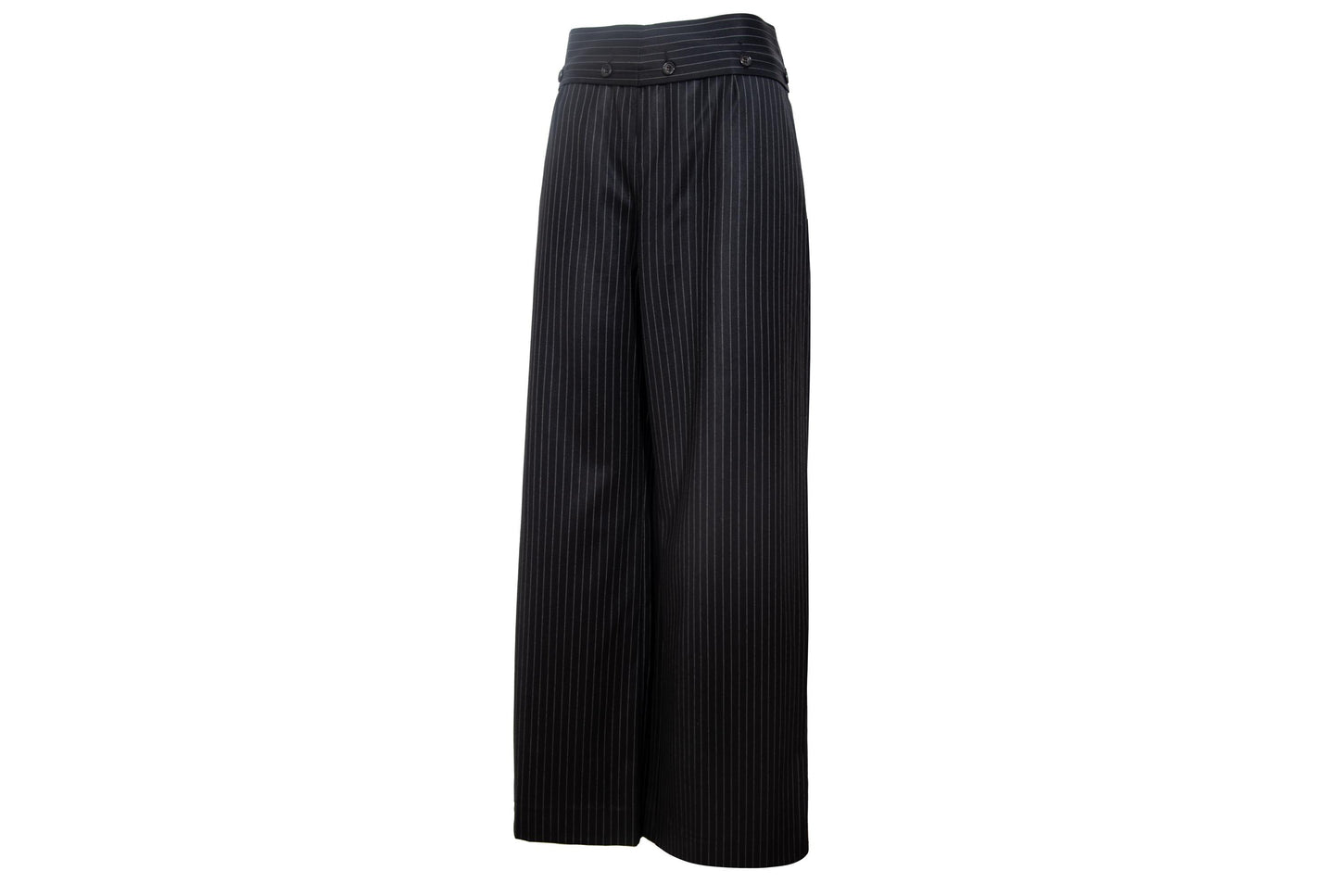 Vintage Marcel Marongiu menswear inspired wool wide leg pants / Made in France