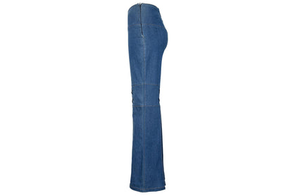 S/S 2002 Fatima Lopes denim lace-up corset style flared jeans