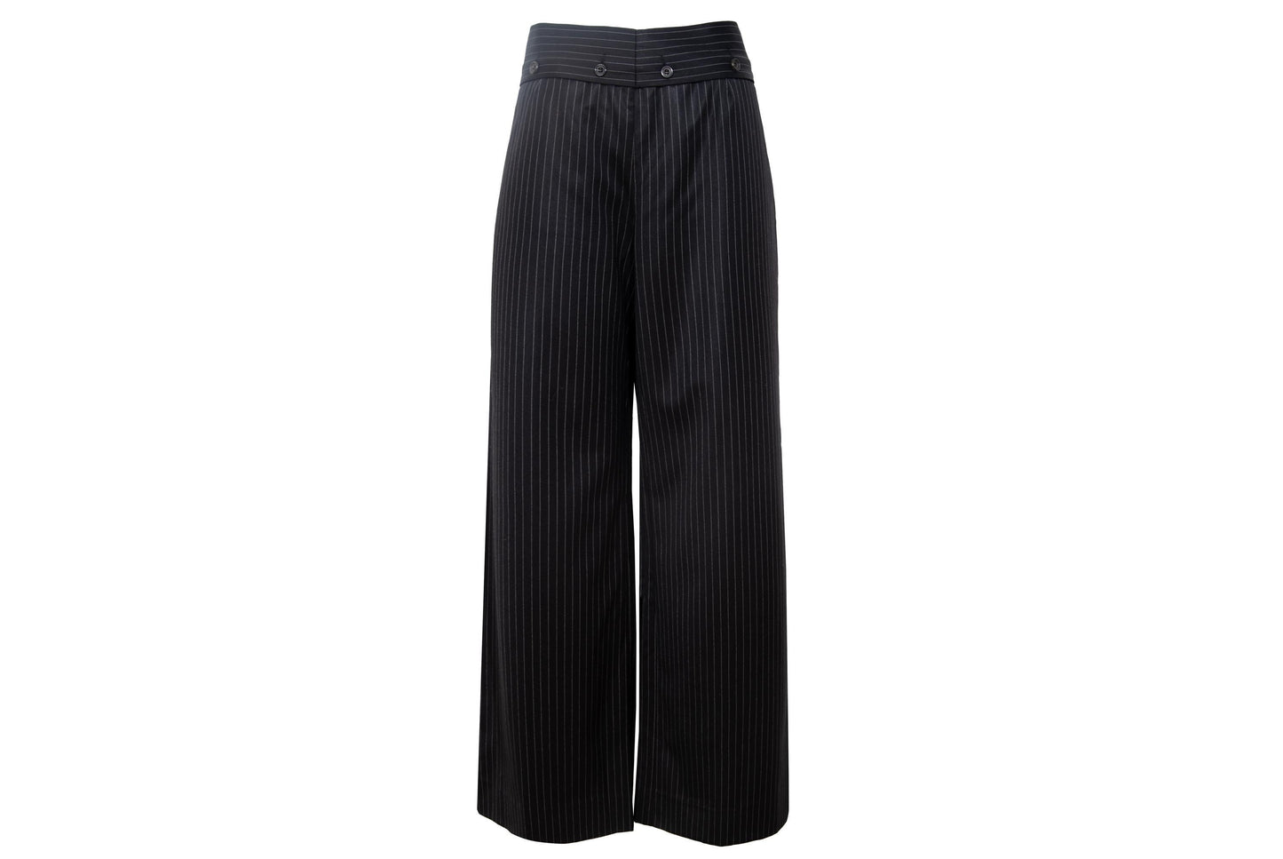 Vintage Marcel Marongiu menswear inspired wool wide leg pants / Made in France