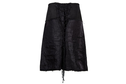 90s Kaat Tilley tie corset back midi skirt / Made in Belgium