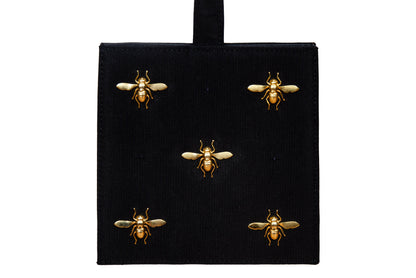 Rare Vintage 31 Février Paris Mini Tote with Gold Bees