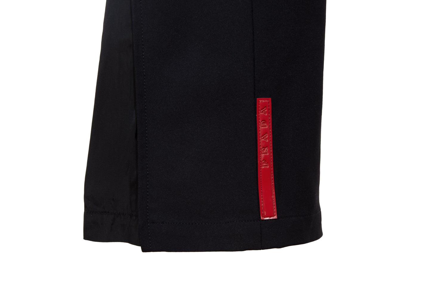 Vintage Prada sport black nylon flared pants