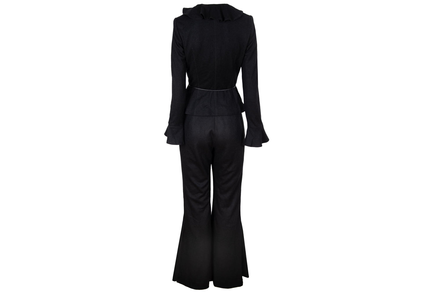 Novespazio by Noboru Yamafuji two piece black wool suit / Made in Japan
