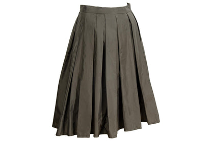 Vintage Atsuro Tayama pleated nylon skirt with sporty mesh lining / Made in Japan