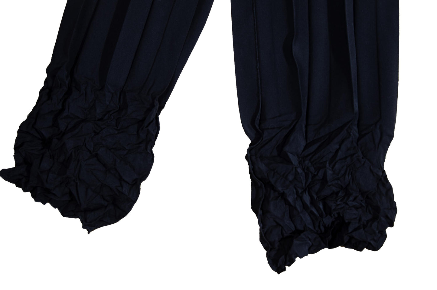 Vintage French brand permanent pleats black jacket and pants / Made in France